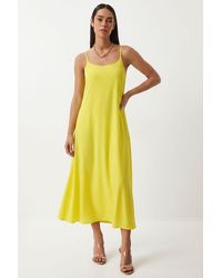 Happiness İstanbul - Cotton Poplin Midi Slip Dress - Lyst