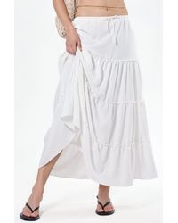 Hiccup - Basic Pleated Maxi Skirt - Lyst