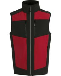 Regatta - E-volve Colour Block Softshell Bodywarmer (klassiek Rood/zwart) - Lyst