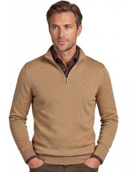 CASA MODA - Half Zip Pullover Effen - Lyst