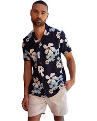 Threadbare - Hemd Für Herren, Rundum Bedruckt, Regulär, Kurzärmlig - Lyst