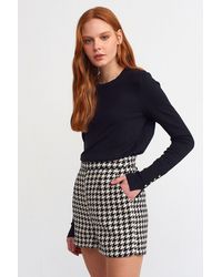 Dilvin - Ribbed Crew Neck Slim Fit Sweater - Lyst