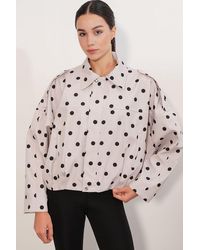 Bigdart - Oversized Zip-Up Jacket - Lyst