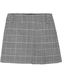 Philipp Plein - Pleated Short Skirt Prince Of Wales - Lyst