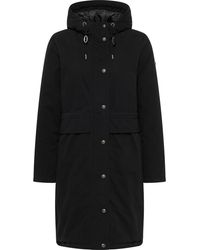 Dreimaster - Winterjas Dames Zwart - Lyst