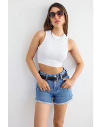 Hiccup - Basic Woven Crew-Neck Tank Top - Lyst