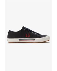 Fred Perry - B708 Vintage Tennis Canvas Herren Sneaker/Rot - Lyst