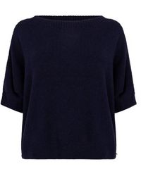 Jansen Amsterdam - Top Korte Mouw Transparant Embroide - Lyst