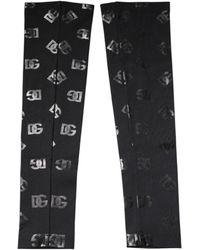 Dolce & Gabbana - Dg Logo Monogram Wool Stretch Arm Sleeves - Lyst