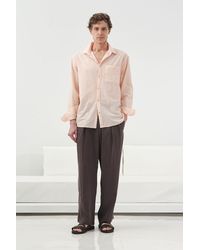 Giesto - Solid Poplin Long Sleeve Button-Up Shirt - Lyst