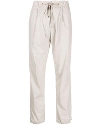 Herno - Broek Met Elastische Taille - Lyst
