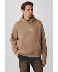 Grimelange - Printed Hooded Pocket Sweatshirt - Lyst