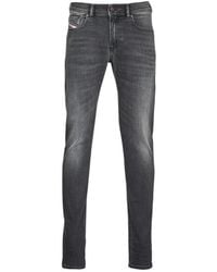 DIESEL - 1979 Sleenker Dark Faded Denim Jeans Cotton - Lyst