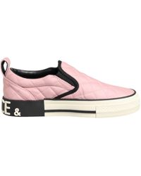 Dolce & Gabbana - Gestepptes Nylon Slip-On Sneaker Schuhe - Lyst