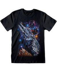 Star Wars - Adult Galaxy Ship Poster T-Shirt Cotton - Lyst