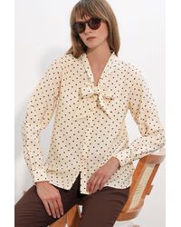 Bigdart - Gestippelde Poplin Blouse - Lyst