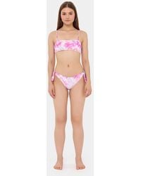 Hiccup - Tie Dye Bandeau Tie Side Bikini Set - Lyst