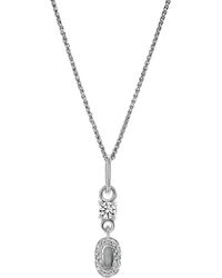 Orphelia - 'Lily' 925 Sterling Pendant With Chain - Lyst