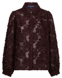 Red Button - Rb Blouse Fringes Burgundy - Lyst