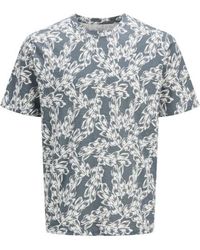 Jack & Jones - Jorsplit Aop Tee - Lyst