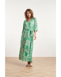 Smashed Lemon - 24040 Satijnachtige Maxi Jurk - Lyst