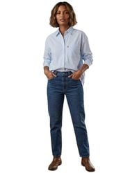 Levi's - Lola Oxford-Overhemd Met Lange Mouwen En Knoopsluiting Voor (Mooi Blauw) - Lyst