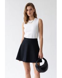 MixRay - Cotton Skirt - Lyst