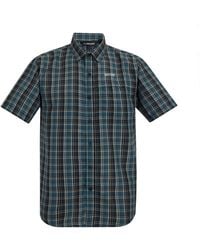 Regatta - Mindano Multi Check Short-Sleeved Shirt (Night Sky) - Lyst