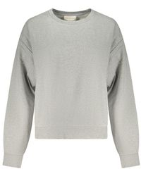 Calvin Klein - Grigio Baumwolle Damen Sweatshirt - Lyst