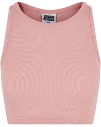 Urban Classics - Ribbed Crop Top Limonade) - Lyst