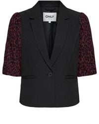 ONLY - Onlmellie Life Ss Mix Blazer Tlr Cs - Lyst