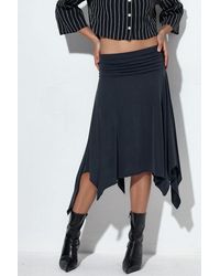 Busem - High-Waist A-Line Midi Skirt - Lyst
