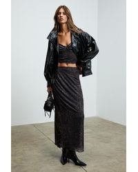 Grimelange - High Waist Leopard Maxi Skirt - Lyst