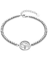 Luxenter - 925 Sterling Und Rhodium Plattiert Brillant Zirkonia Armband - Lyst