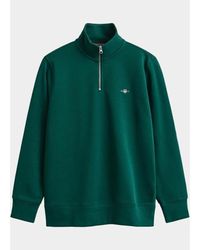 GANT - Half Zip Sweater Shield Sweatshirt Met Korte R 2008005/373 - Lyst