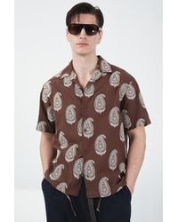 Giesto - Short Sleeve Paisley Print Shirt - Lyst