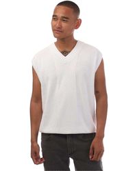 BOSS - Gebreid Relaxed Fit Sweater Vest - Lyst