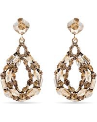 Luxenter - Ohrringe Mit Mehrfarbigem Kristall 18K Goldfarben - Lyst