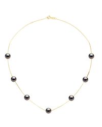 Ateliers Saint Germain - Necklace Real 7 Cultured Tahiti Pearls Passing Through Round 7-8 Mm - Lyst
