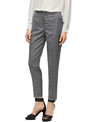 BOSS - Geruite Rechte Broek - Lyst