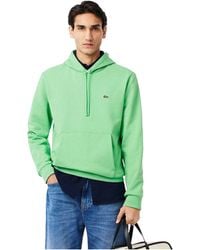Lacoste - Organic Katoenen Pullover Hoodie - Lyst