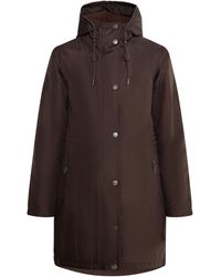 Usha - Gewatteerde Korte Jas Donkerbruin - Lyst