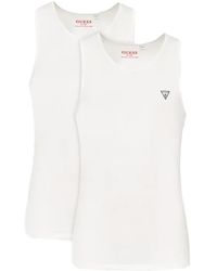 Guess - Triangle G Tanktop Voor - Lyst