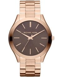 Michael Kors - Slim Runway Mk3181 42Mm Ladies Watch Stainless Steel - Lyst