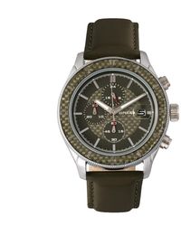 Breed - Maverick Chronograph Leather-Band Watch W/Date - Lyst