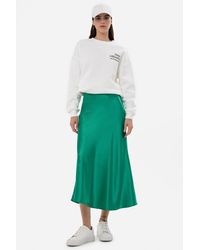 Hiccup - High-Waist Satin Midi Skirt - Lyst