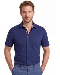 Olymp - Overhemd Modern Fit Strijkvrij Korte Mouw - Lyst