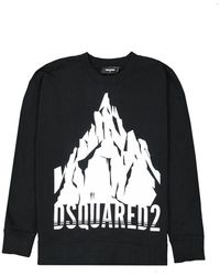 DSquared² - Katoenen Logo Sweatshirt - Lyst
