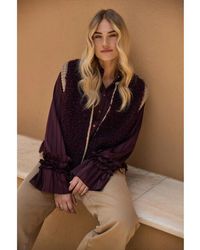 Nukus - Nkf02126 333 Amalia Blouse Stripe Cherry - Lyst