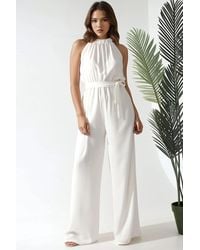 Hiccup - Wide Leg Halter Neck Jumpsuit - Lyst